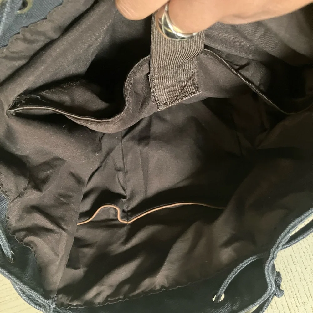Senpaic Black Canvas Backpack | Travel-Hiking-School